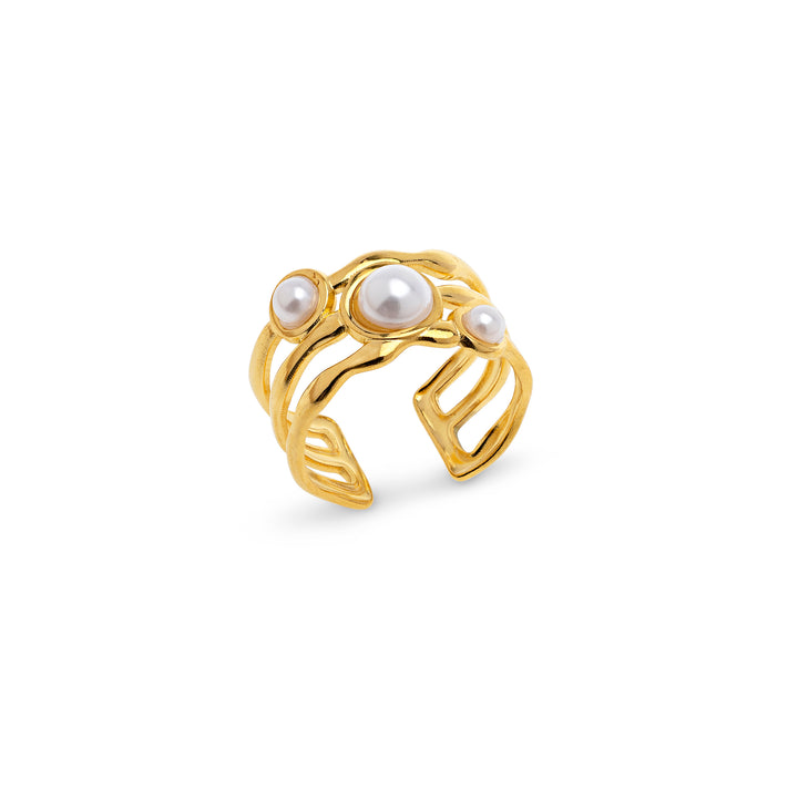 Jenina - Pearl Ring Stainless Steel