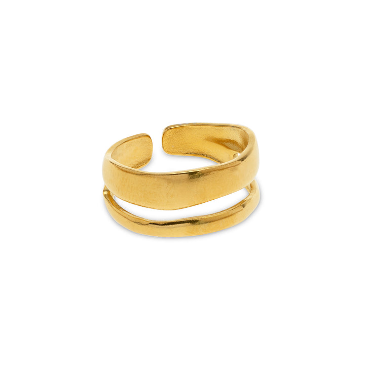 Willa - Slanke Duo Ring Roestvrij Staal