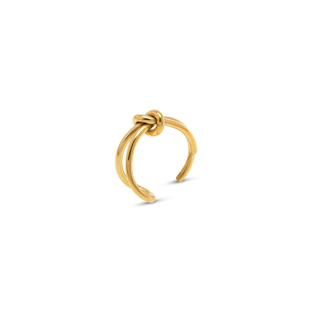 Poppy - Bague Nœud Acier Inoxydable