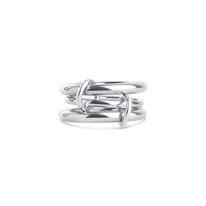 Irene - Stacked Ring Sleek Stainless Steel