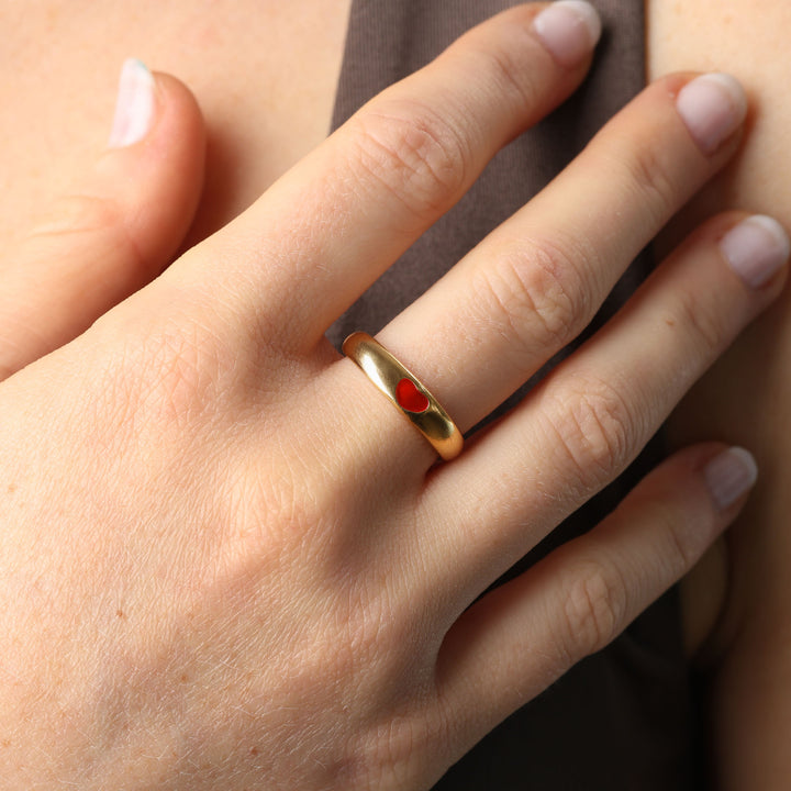 Odette - Hartvormige Ring Roestvrij Staal