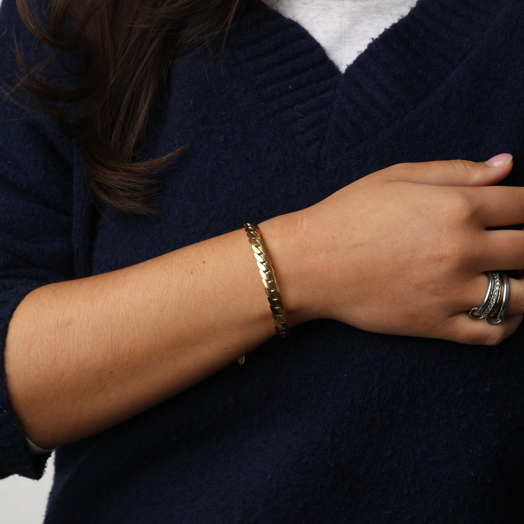 Cornelia - Bracelet chaîne en acier inoxydable