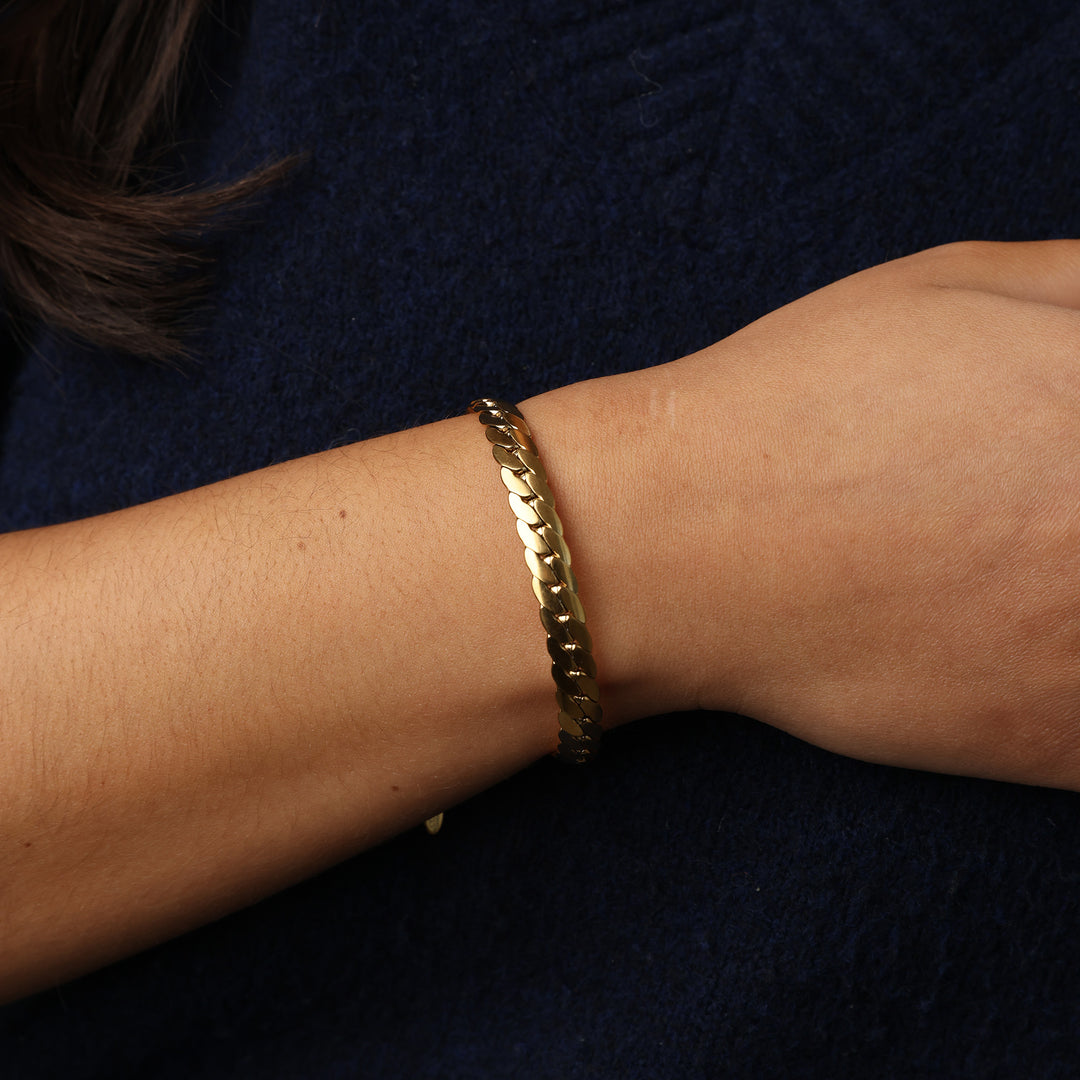 Cornelia - Bracelet chaîne en acier inoxydable