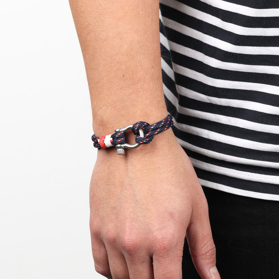 Adam - Bracelet en corde en acier inoxydable