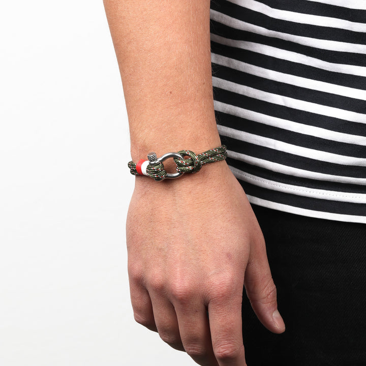 Adam - Bracelet en corde en acier inoxydable