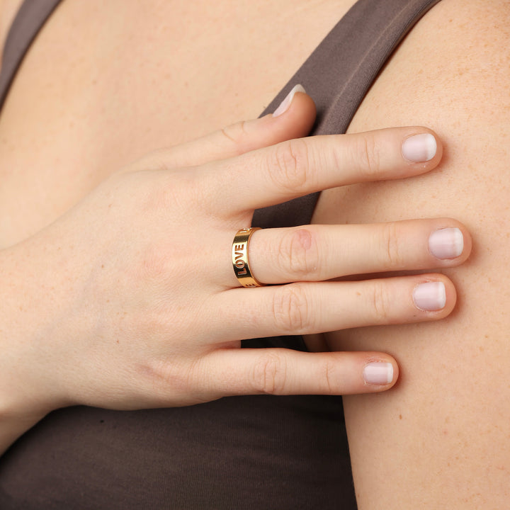 Jive - Liefdesbrief Ring Roestvrij Staal