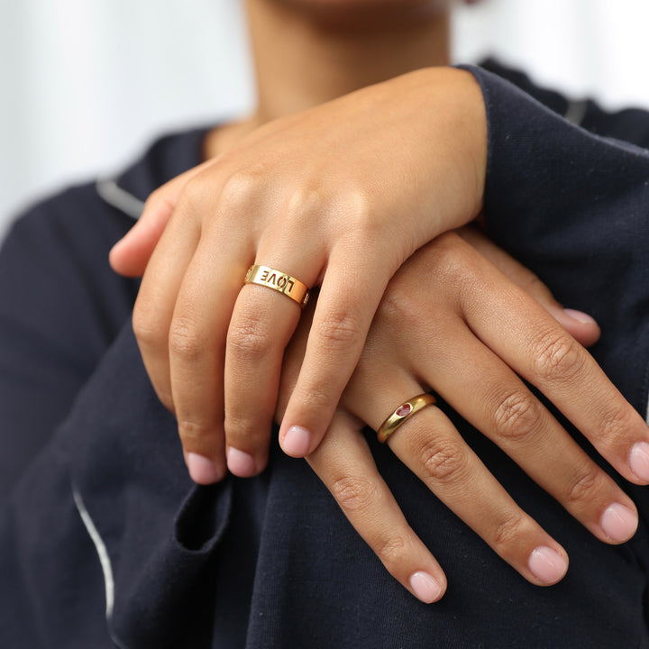 Jive - Liefdesbrief Ring Roestvrij Staal