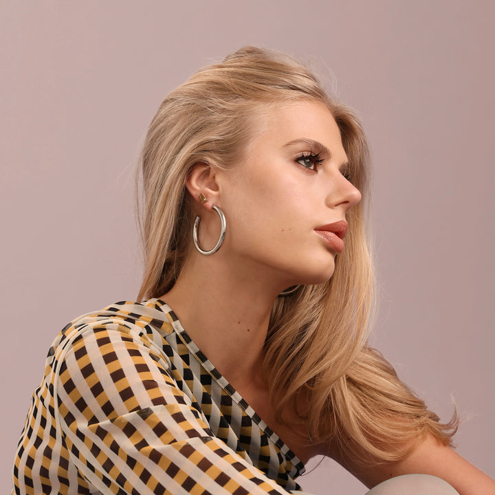 Fee - Boucles d'oreilles clous poisson en acier inoxydable
