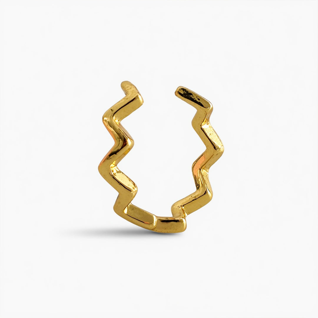 Eila - Wavy Ear Cuff Stainless Steel