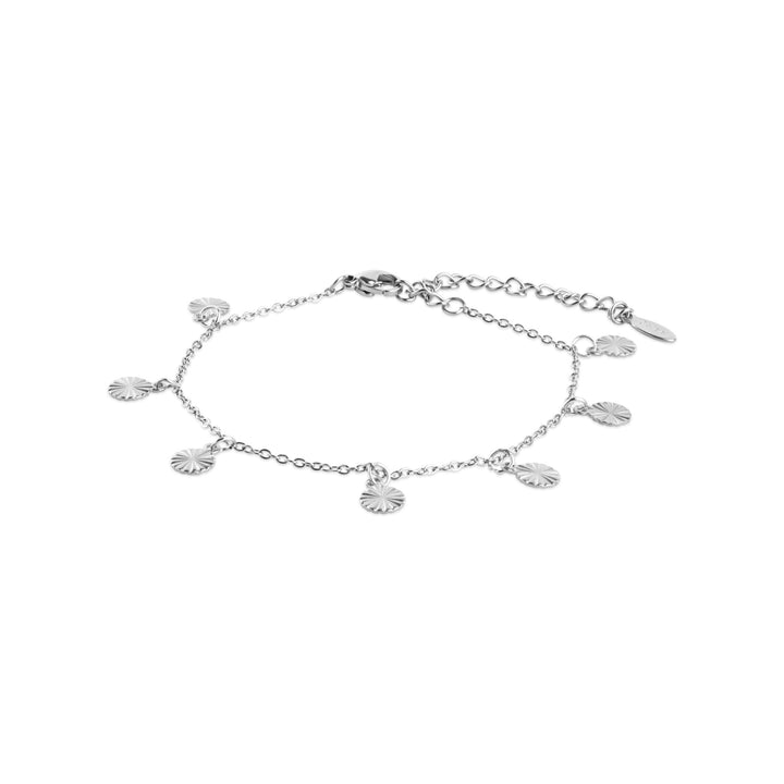 Liv - Bracelet Charme Coin en Acier Inoxydable