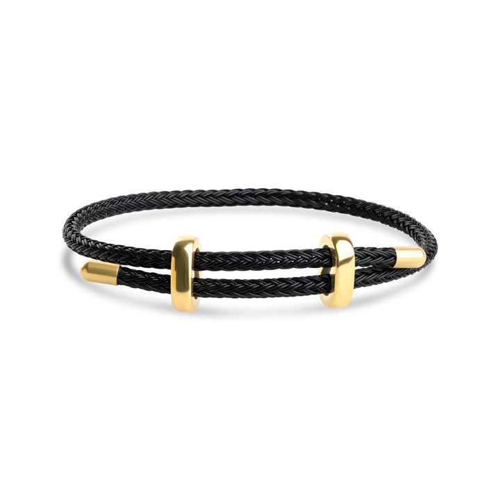 Cordelia - Bracelet en corde en acier inoxydable