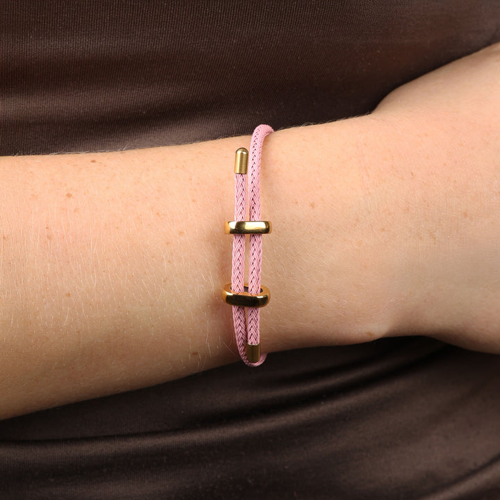 Cordelia - Bracelet en corde en acier inoxydable