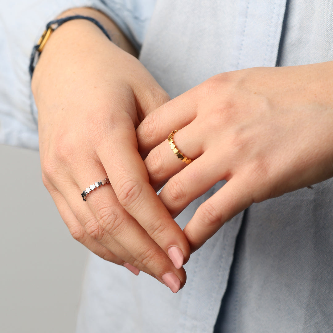 Jamila - Sterrenring Roestvrij Staal