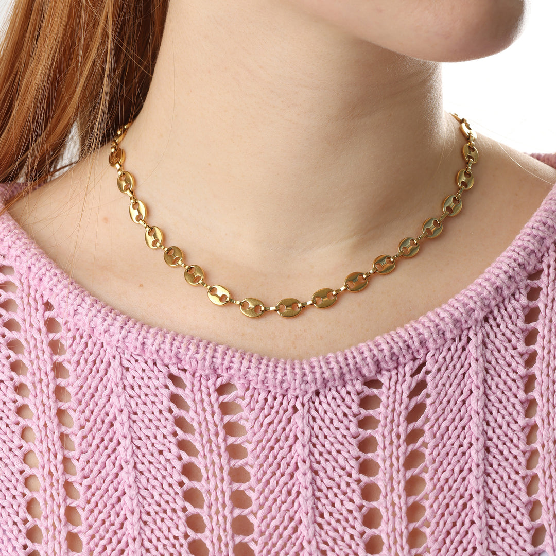 Amie - Schakelketting Halsketting Roestvrij Staal