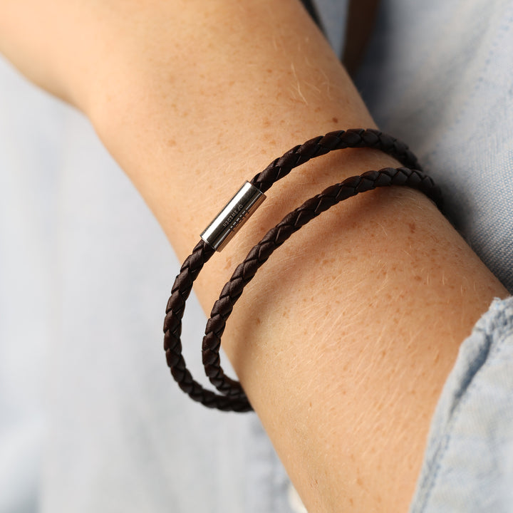 Kim - Bracelet en corde en acier inoxydable