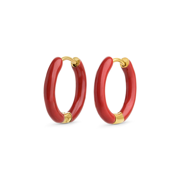 Kaja - Huggie Oorringen 17mm Roestvrij Staal