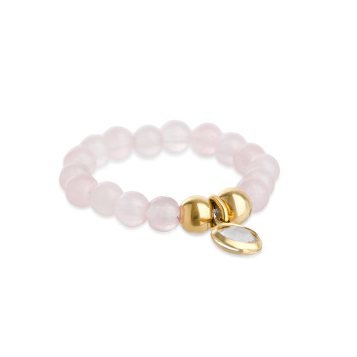 Hope - Bague en pierre en acier inoxydable