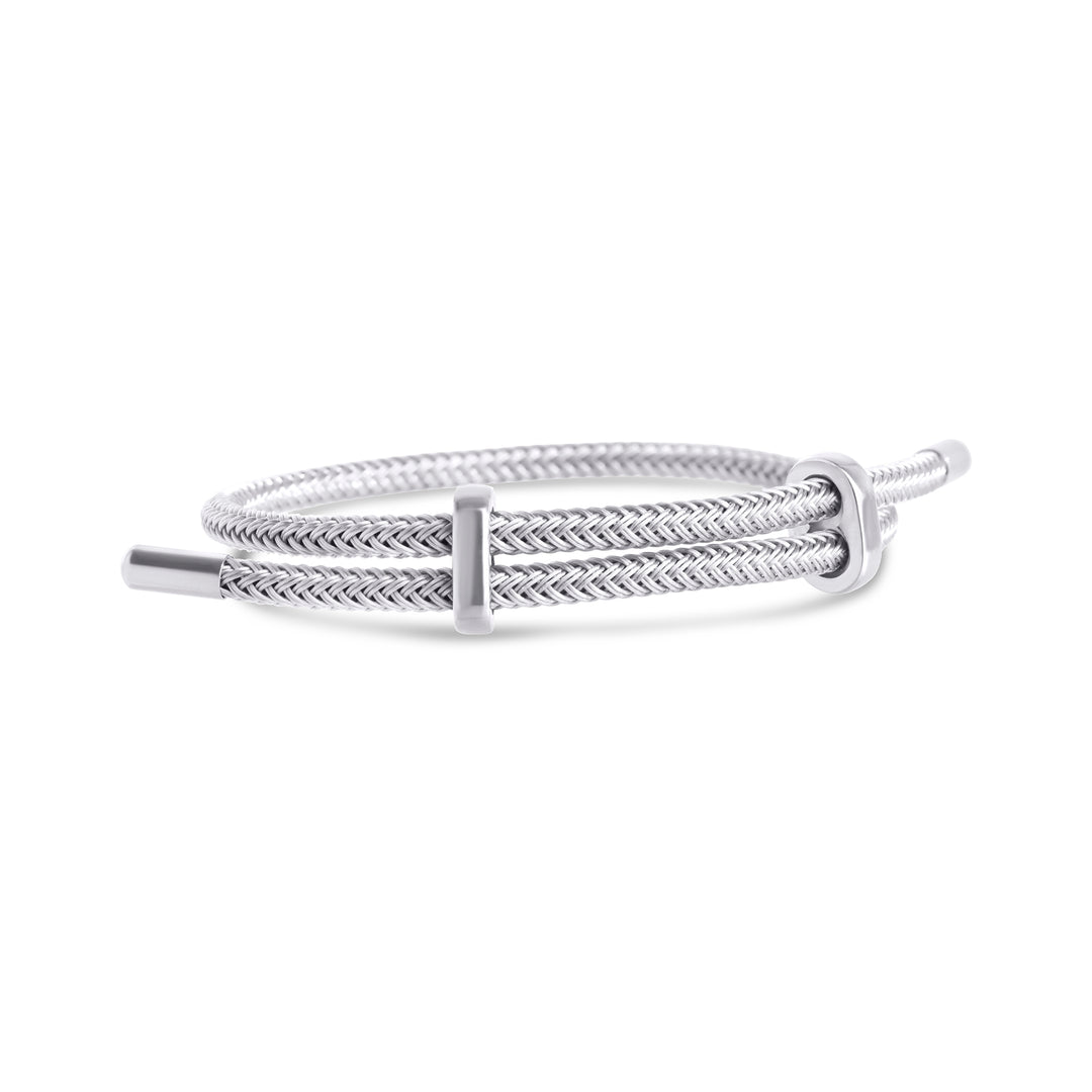 Henry - Bracelet en corde en acier inoxydable