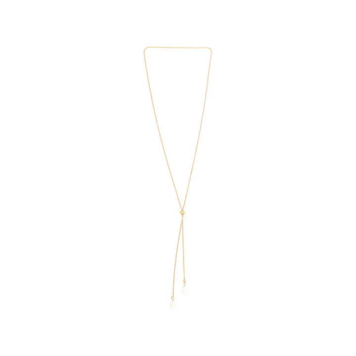 Barbro - Lariat Parelketting Roestvrij Staal