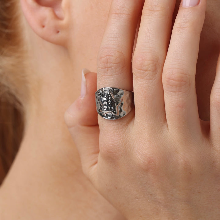 Yrsa - Sterrenring Roestvrij Staal