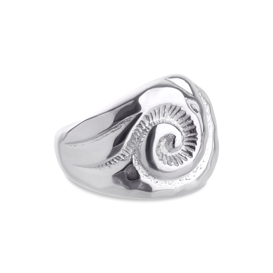 Ursula - Bague Coquillage en Acier Inoxydable