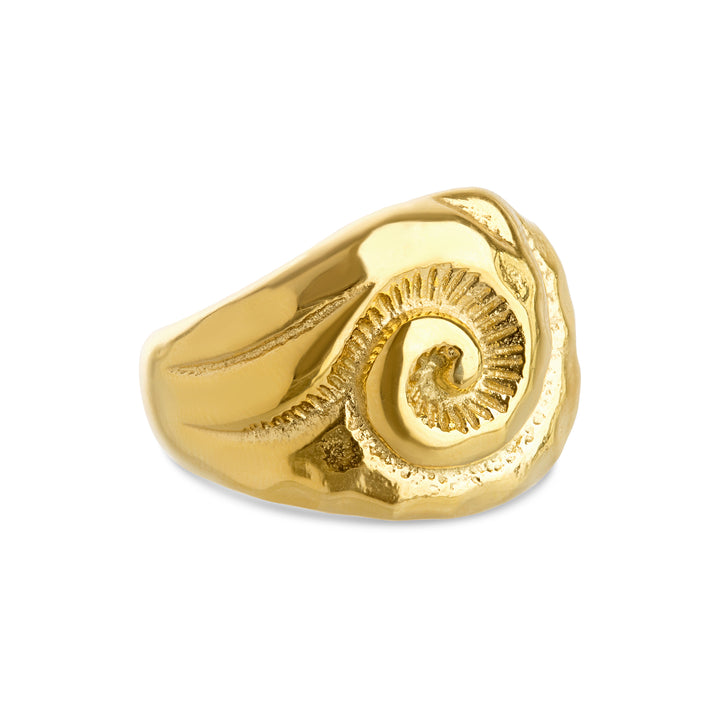 Ursula - Bague Coquillage en Acier Inoxydable