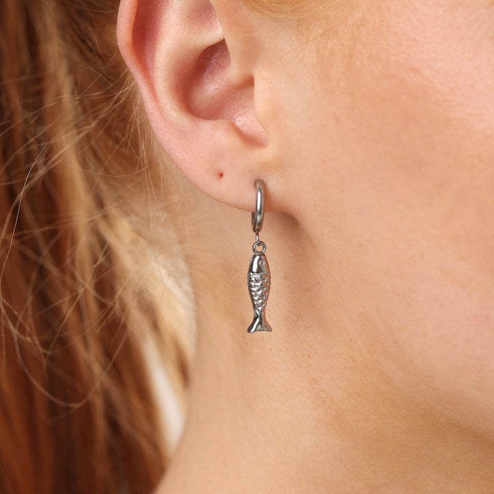 Erna - Vis Oorringen van Roestvrij Staal