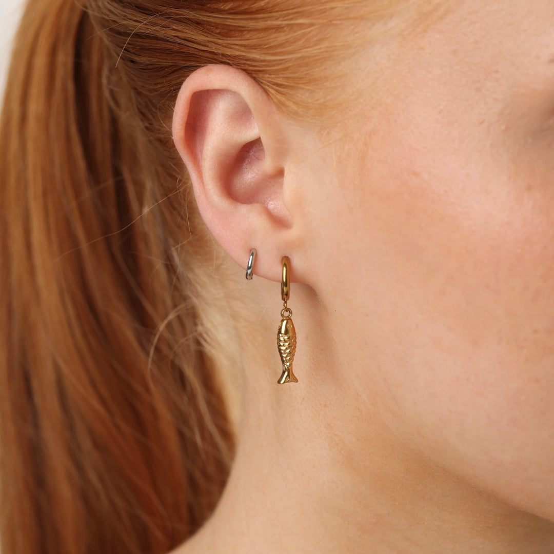 Erna - Vis Oorringen van Roestvrij Staal