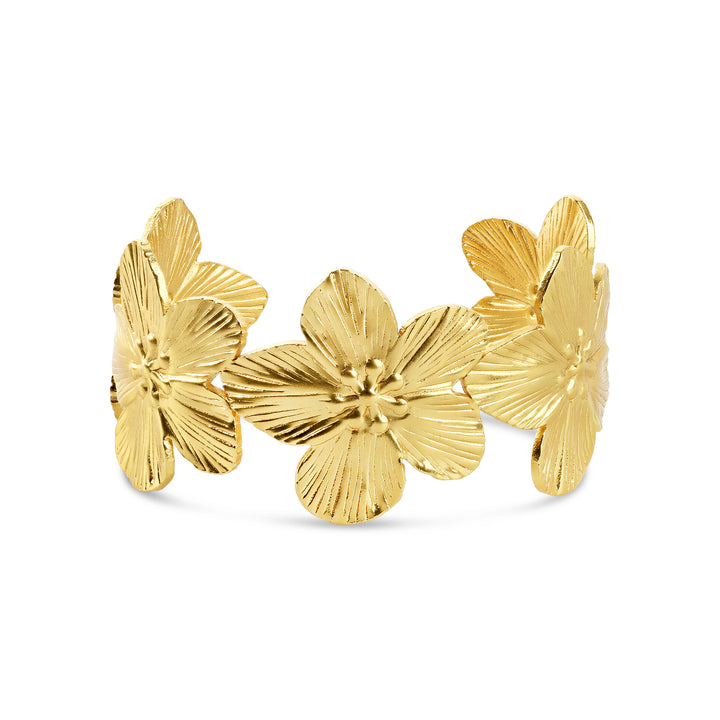 Alva - Bloemenarmband Roestvrij Staal