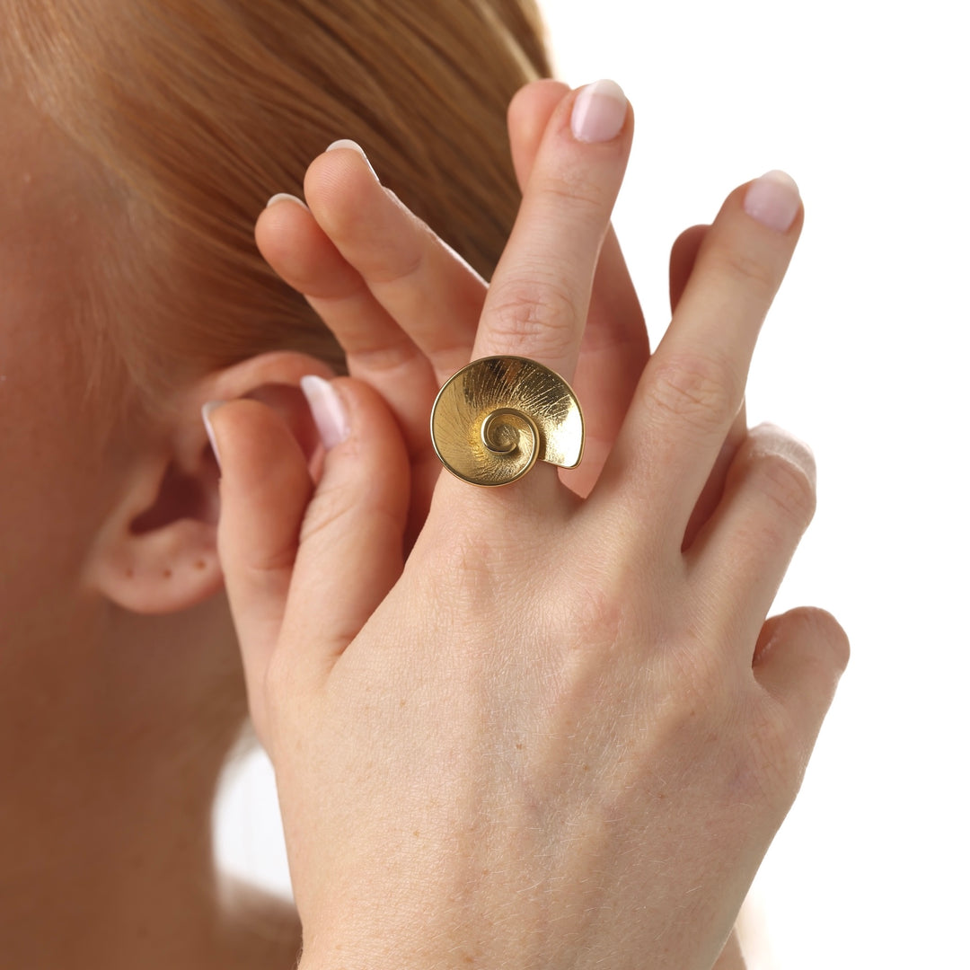 Marla - Bague Coquillage en Acier Inoxydable