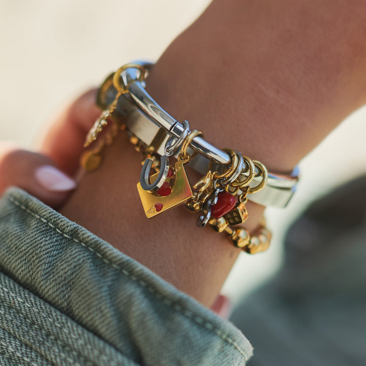 Sol - Sunburst Charm Stainless Steel