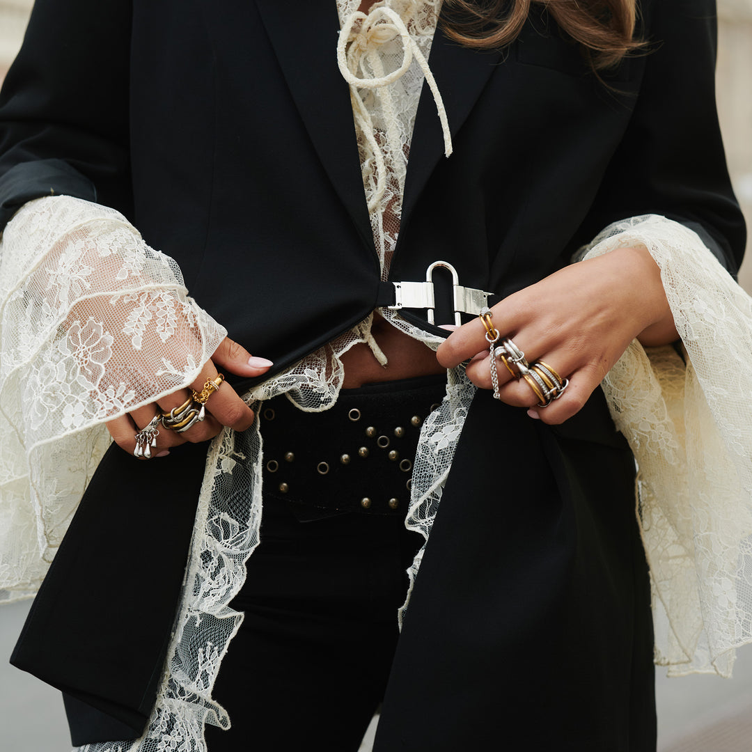 Inez - Triple Statement Ring Stainless Steel