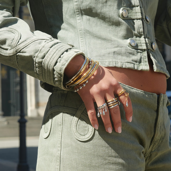 Billie - Metal Bead Bracelet Stainless Steel