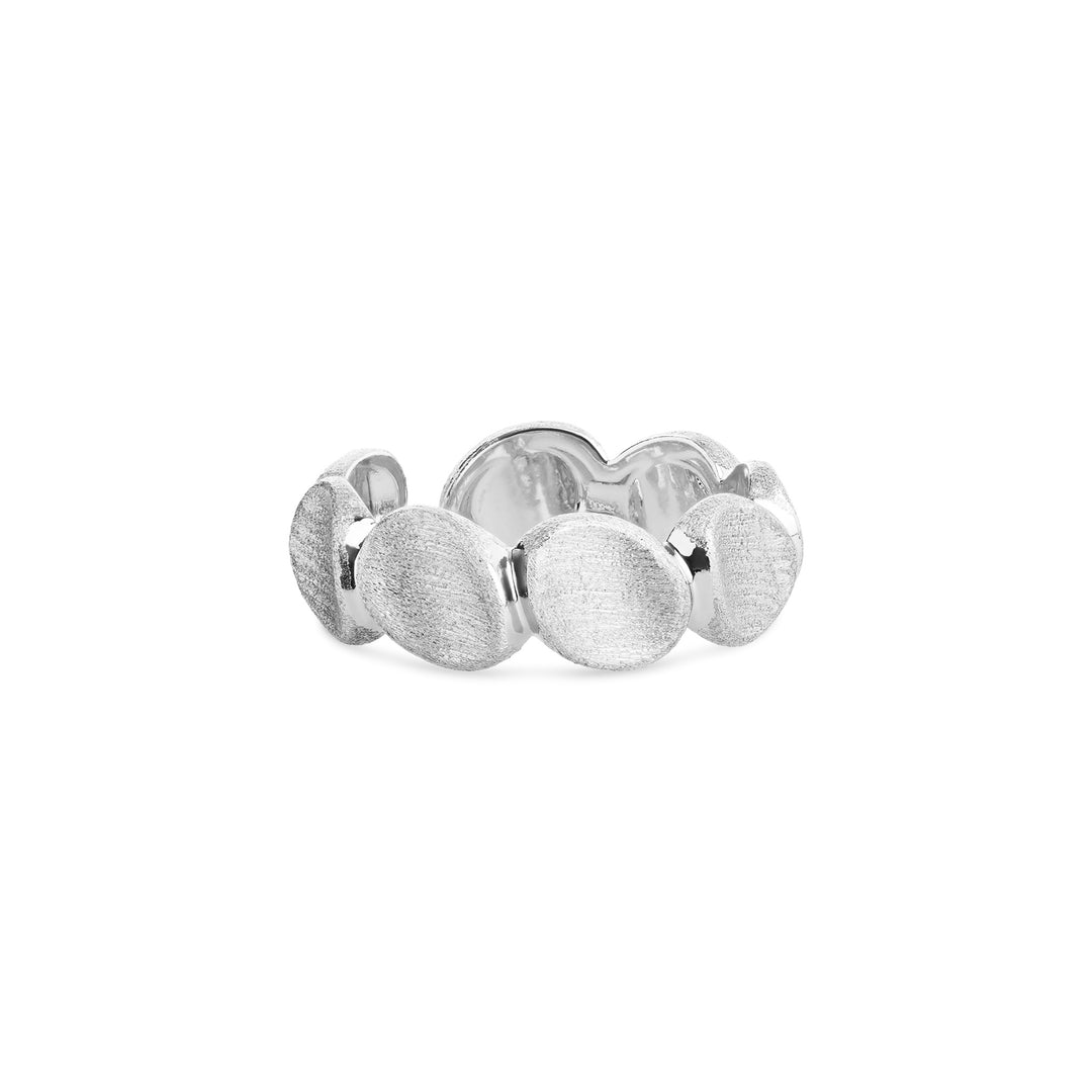 Gulli – bague organique en acier inoxydable, argent | Timi of Sweden