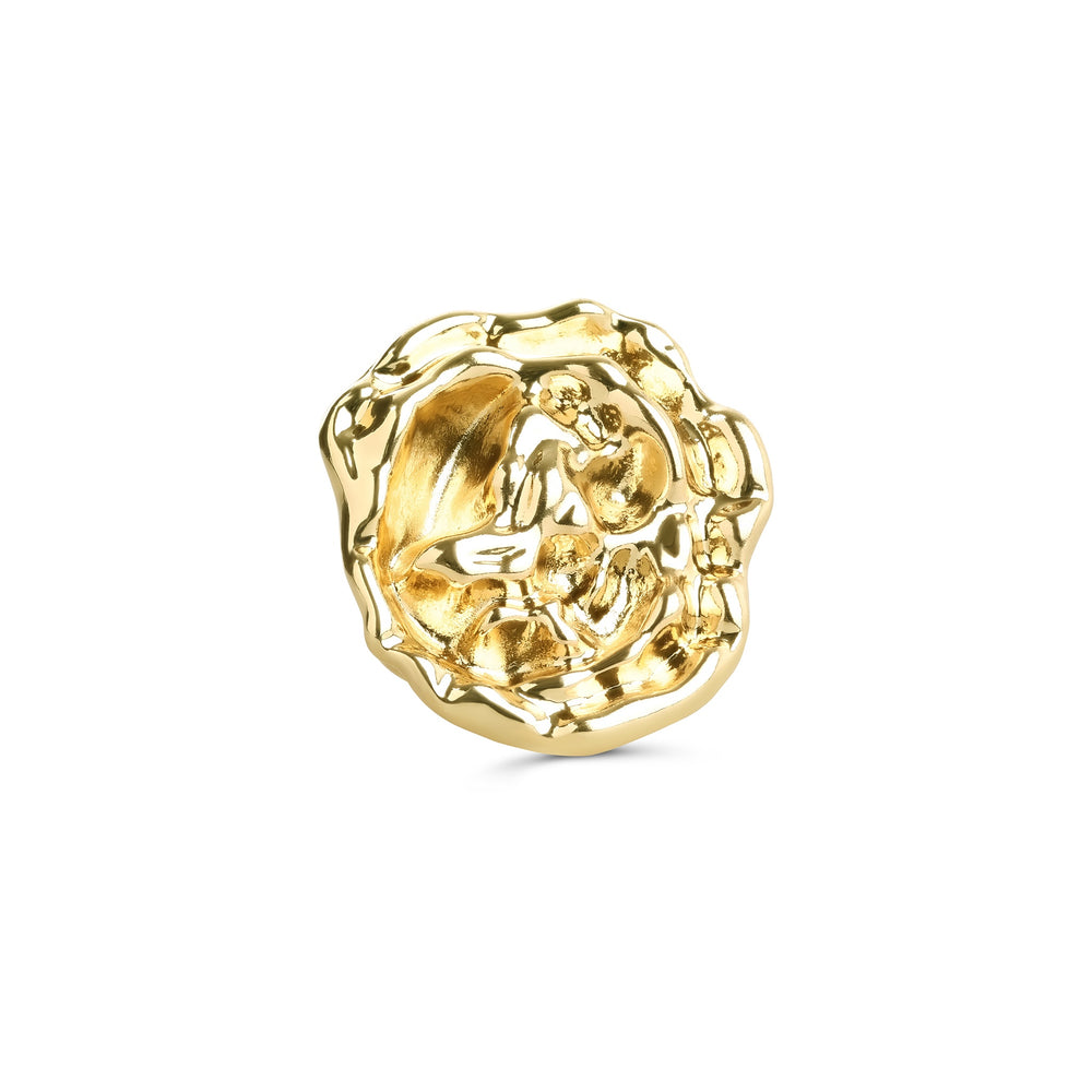 Tallulah – bague statement en acier inoxydable, or | Timi of Sweden