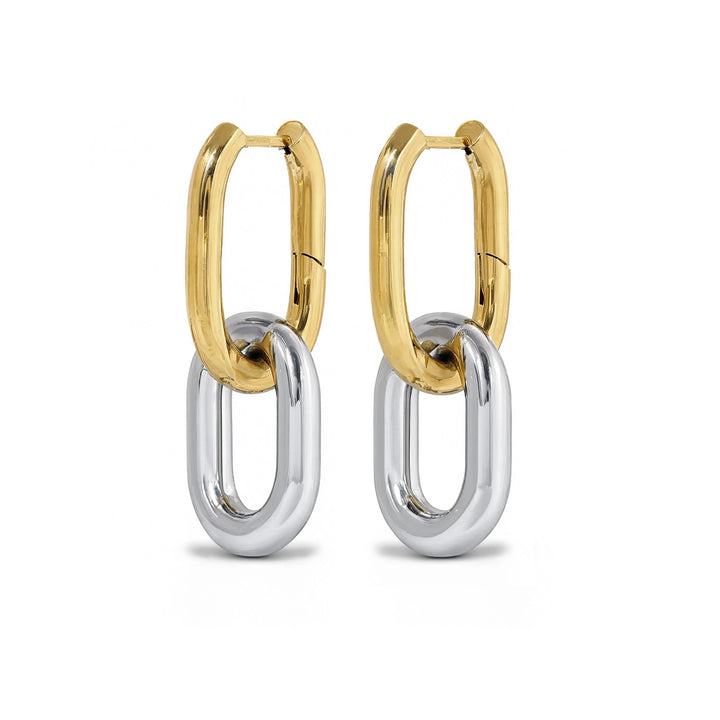 Li - Bicolor hoops oorbellen