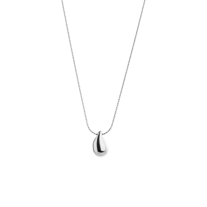 Lemoni – collier goutte en acier inoxydable, argent | Timi of Sweden