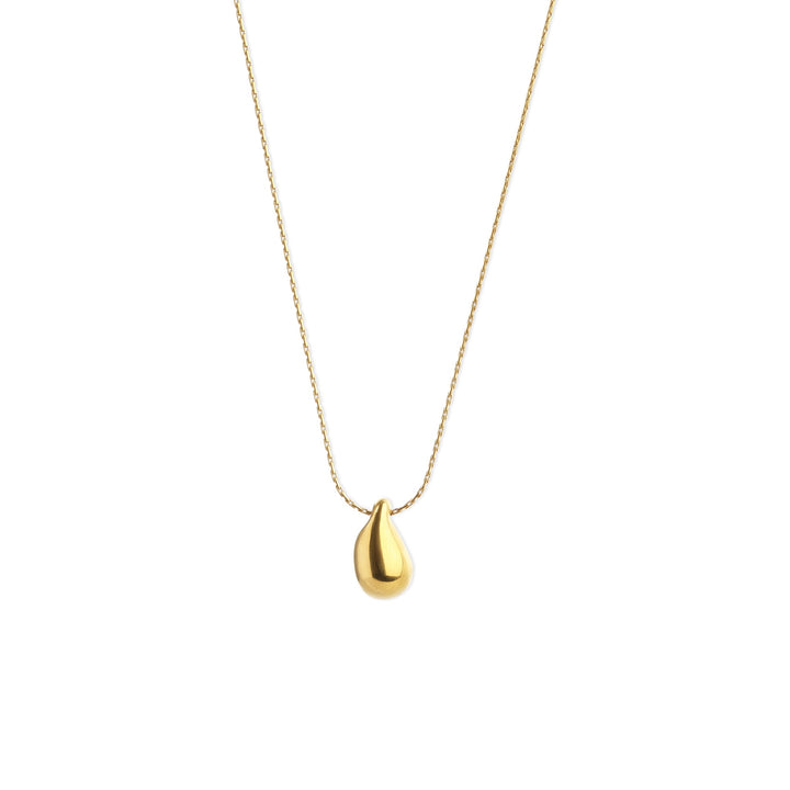 Lemoni – collier goutte en acier inoxydable, or | Timi of Sweden