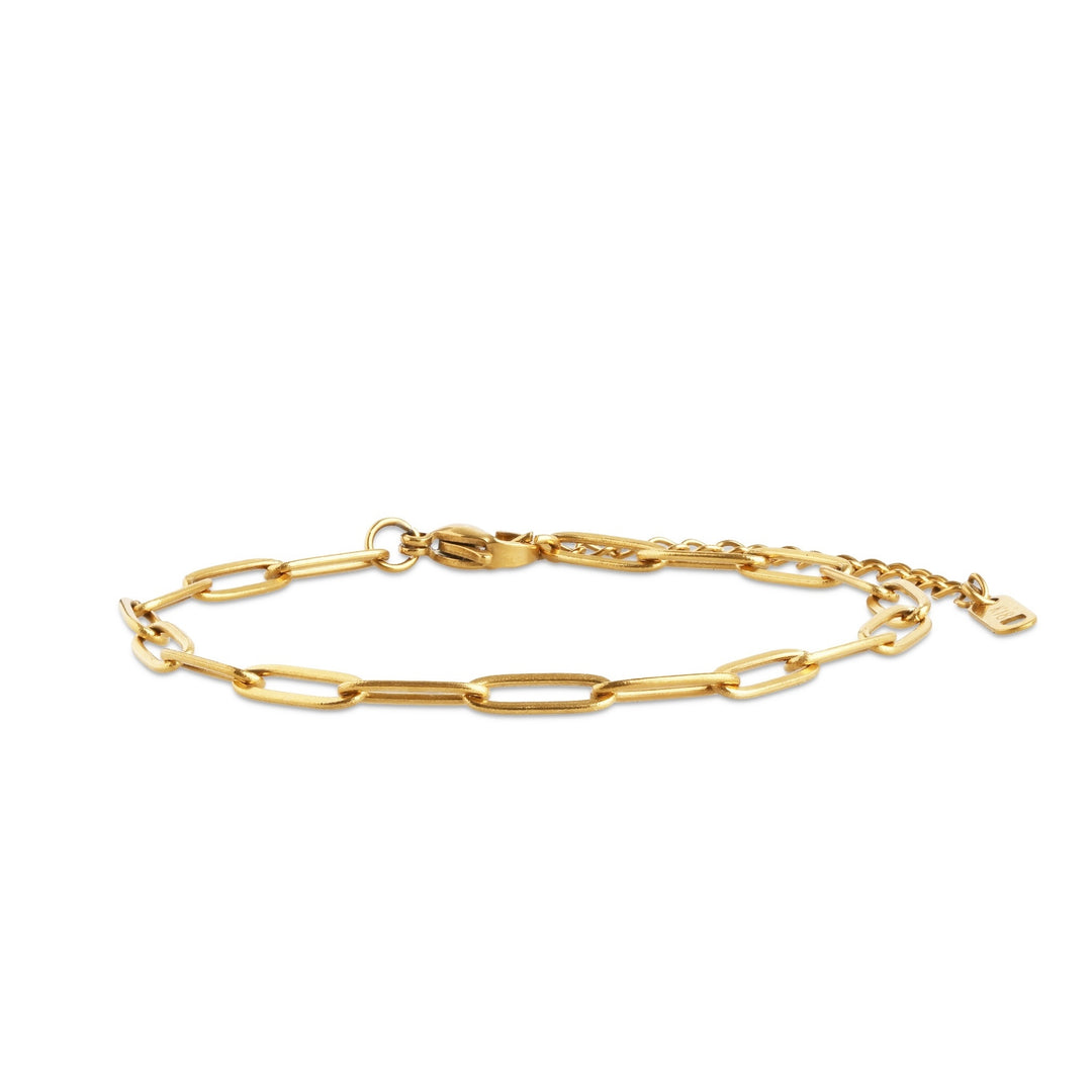 Eira – bracelet maille en acier inoxydable, or | Timi of Sweden