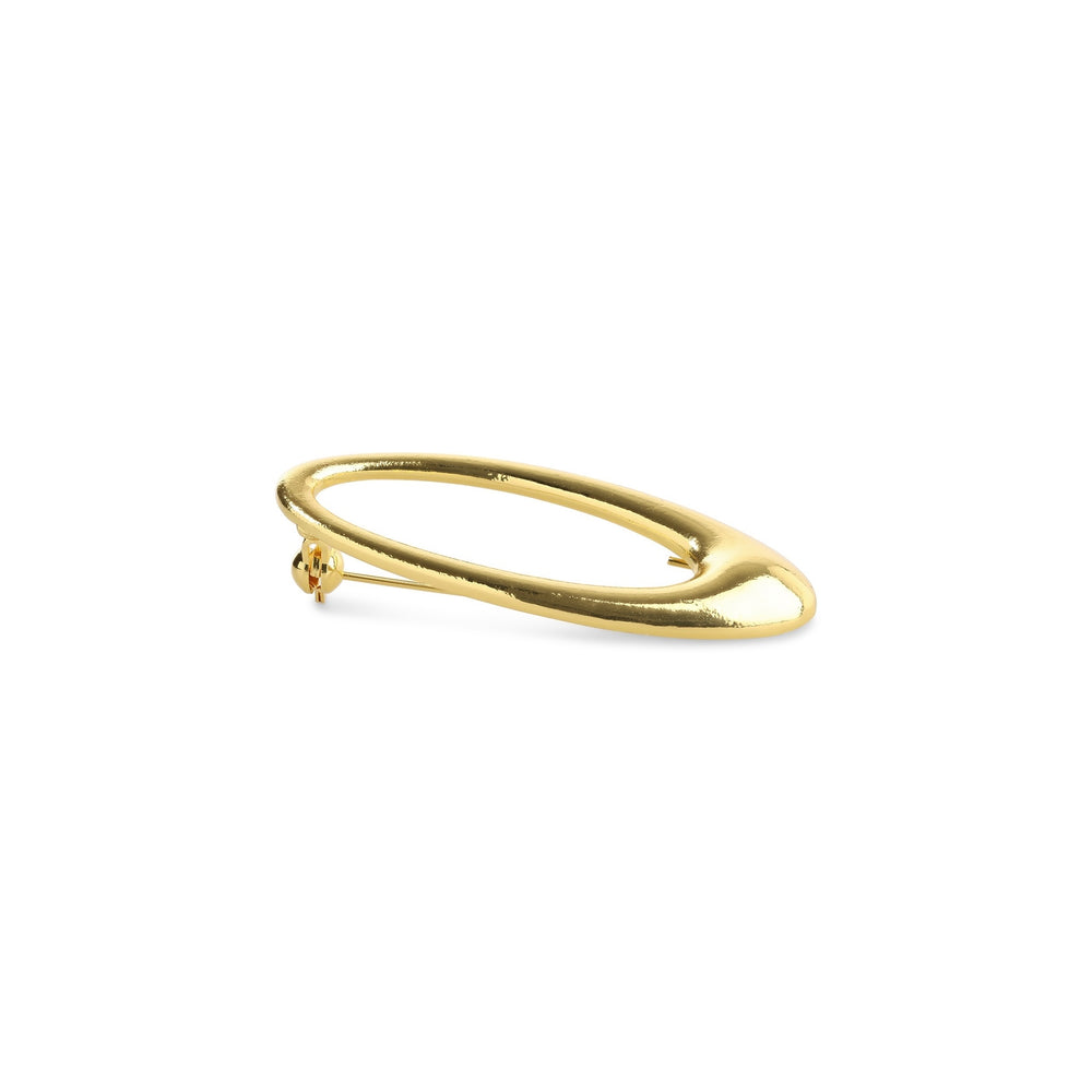 Illiona – strakke broche, goud | Timi of Sweden