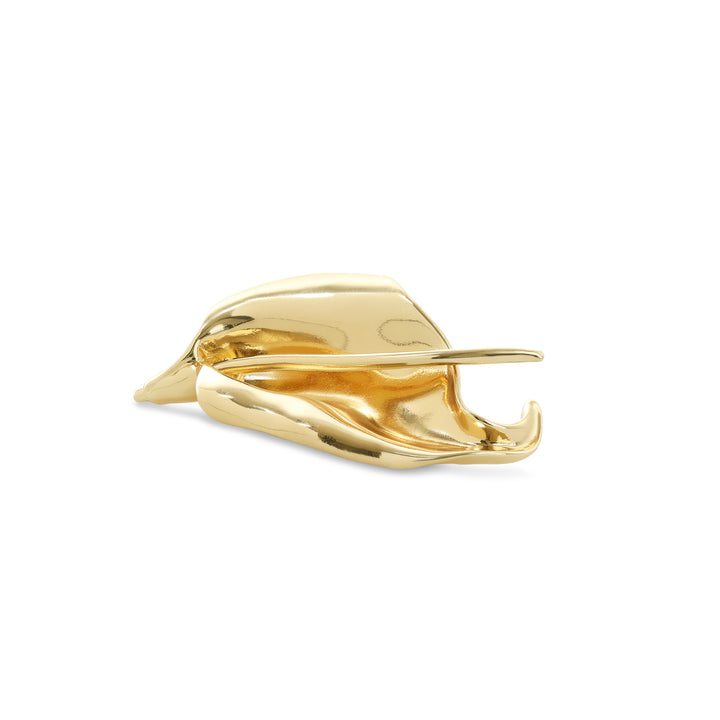 Leslie - Abstract Brooch Gold