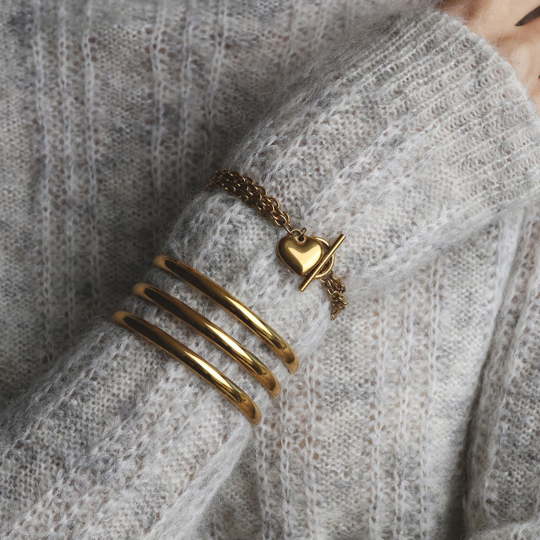 Emilia - Bracelet chaîne cœur