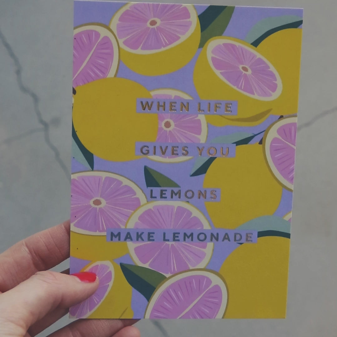 Maak limonade ansichtkaart