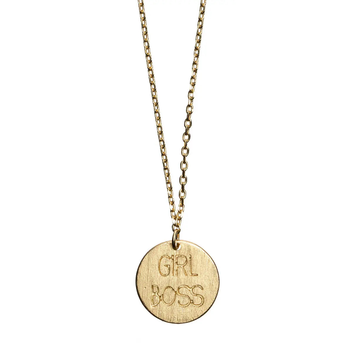 Girl Boss Necklace Gold