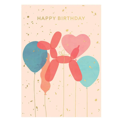 Small Card Happy Birthday Balloons