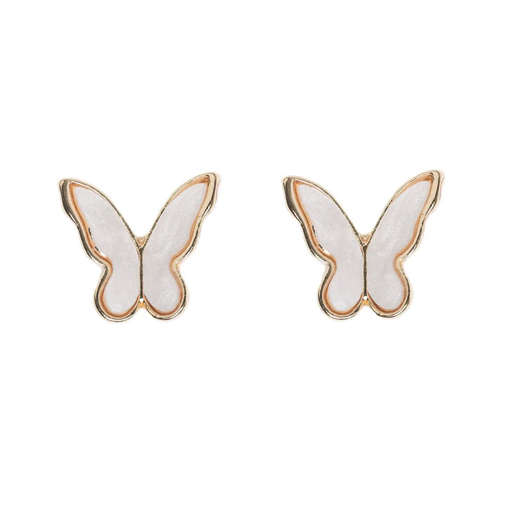 Butterfly Stud Earrings Gold