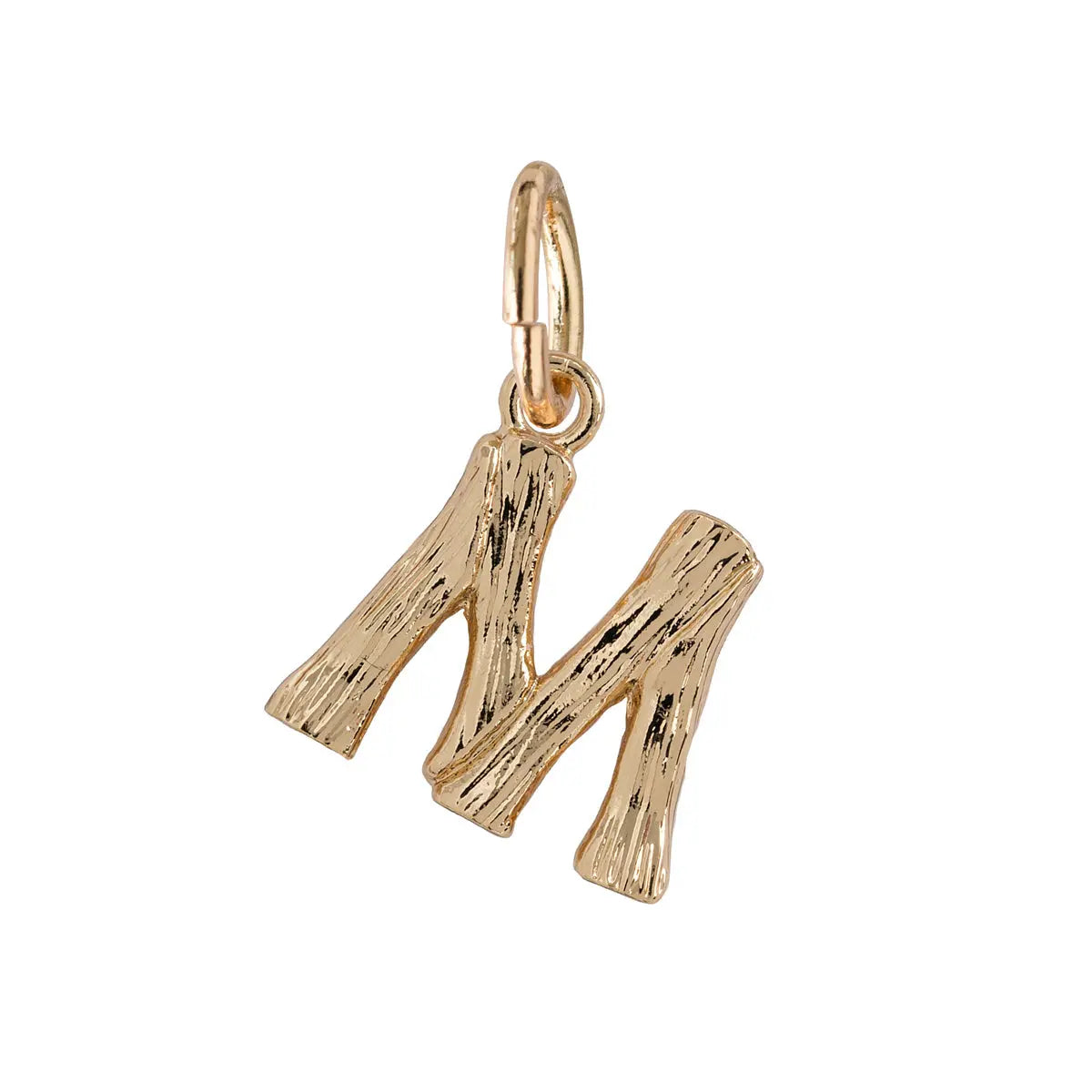 Bamboo letter pendent M