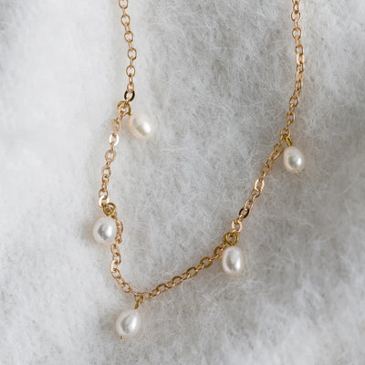 grote witte parelketting