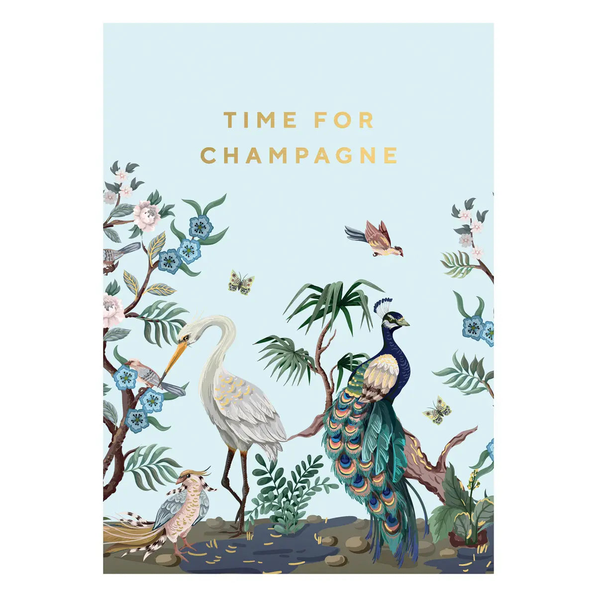 Time for Champagne jungle Postcard