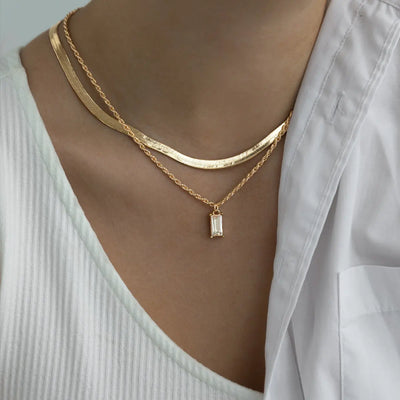 White Crystal with twisted chain